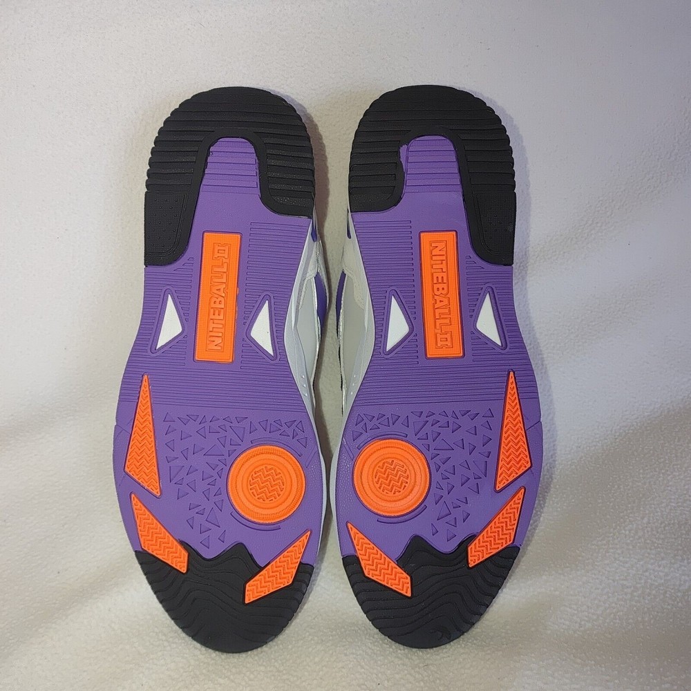 Adidas Niteball 2.0 White Purple Rush Men's Size 12 GX0775 New - Picture 6 of 7